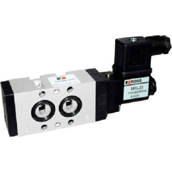 Ross Controls ROSS 5/2 Single Solenoid Controlled Directional Control Valve with Namur Interface, 24VDC, 9576K2901W 9576K2901W
